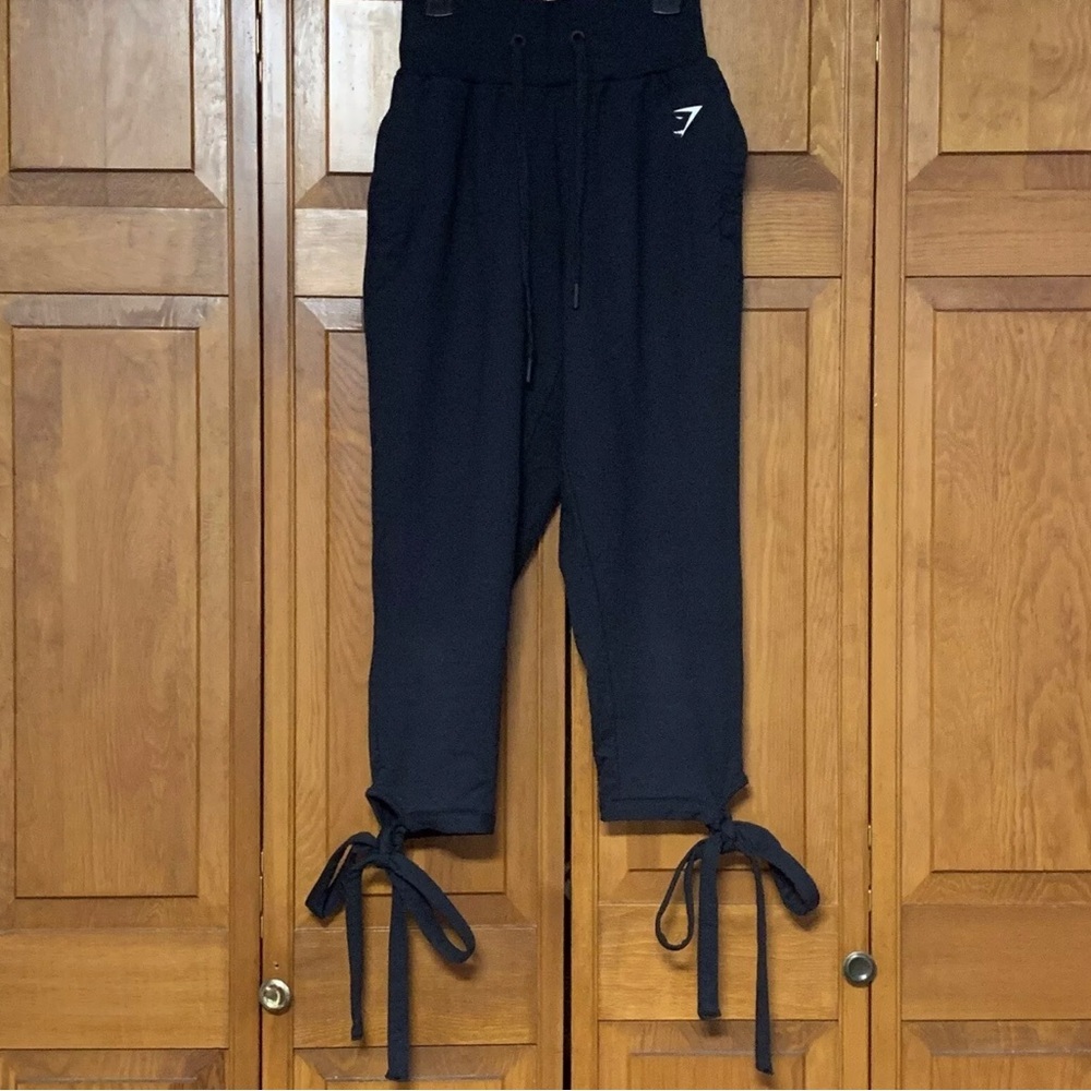 GymShark Black Ark Ballet Tie Jogger Legging Size Small